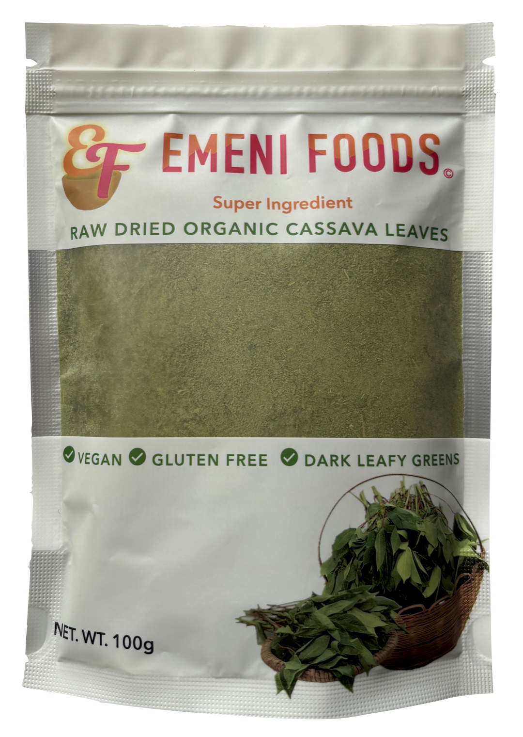 Raw Dried Organic Cassava Leaves